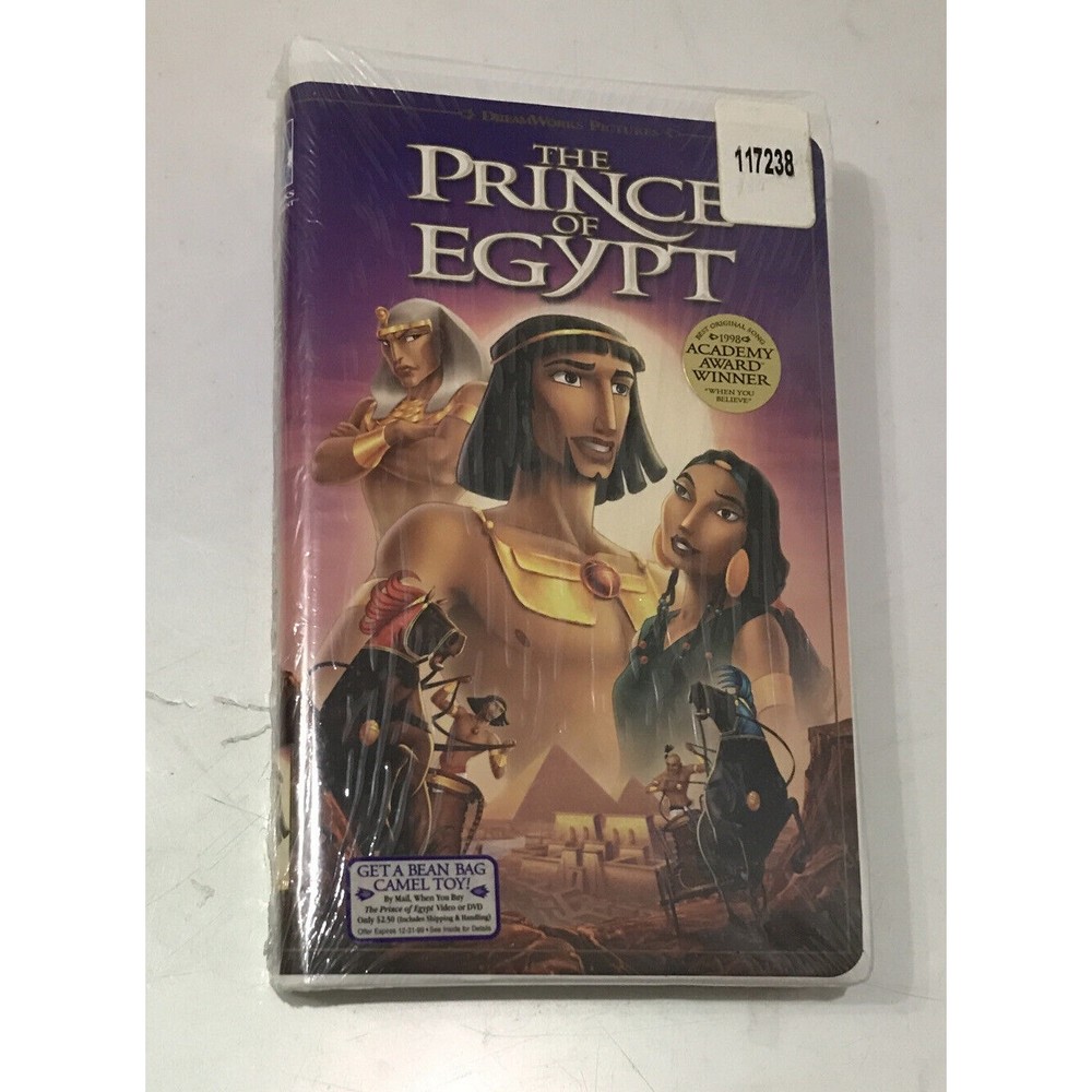 The Prince of Egypt Dreamworks Home Entertainment VHS NEW Sealed W/ Hype Sticker